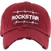 Rockstar Embroidery Dad Hat Cotton Adjustable Baseball Cap Unconstructed  eb-79907224